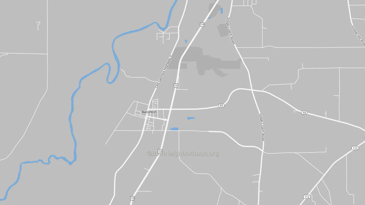 Transit Grade map of Greenough, GA