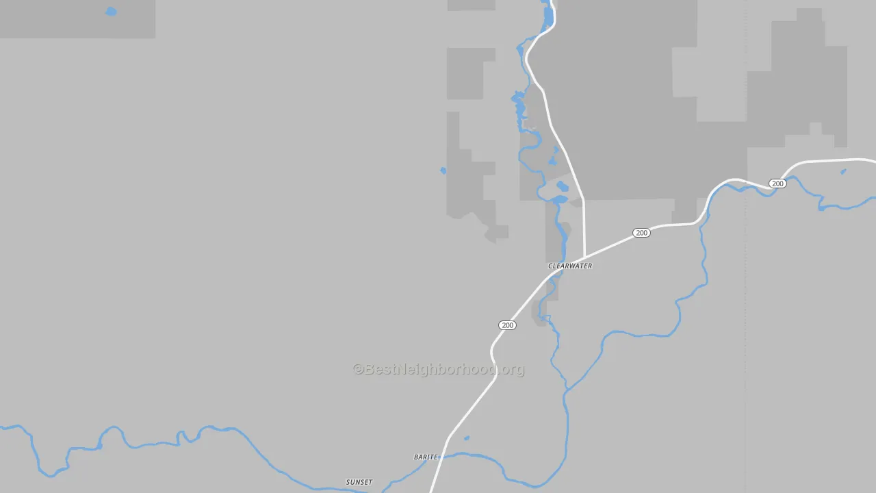Transit Grade map of Greenough, MT