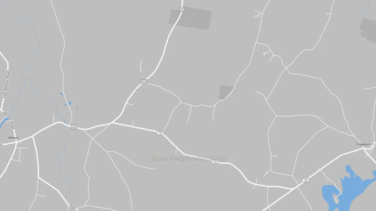Transit Grade map of Greens Corner, ME