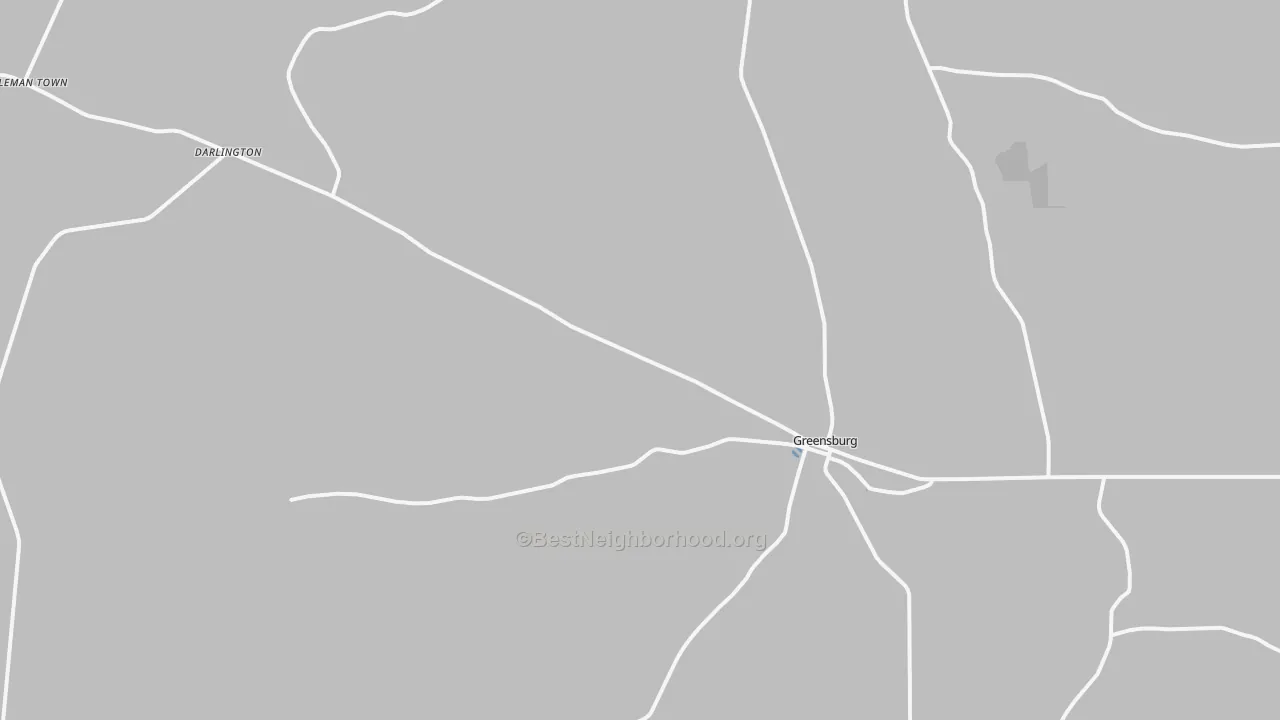 Transit Grade map of Greensburg, LA