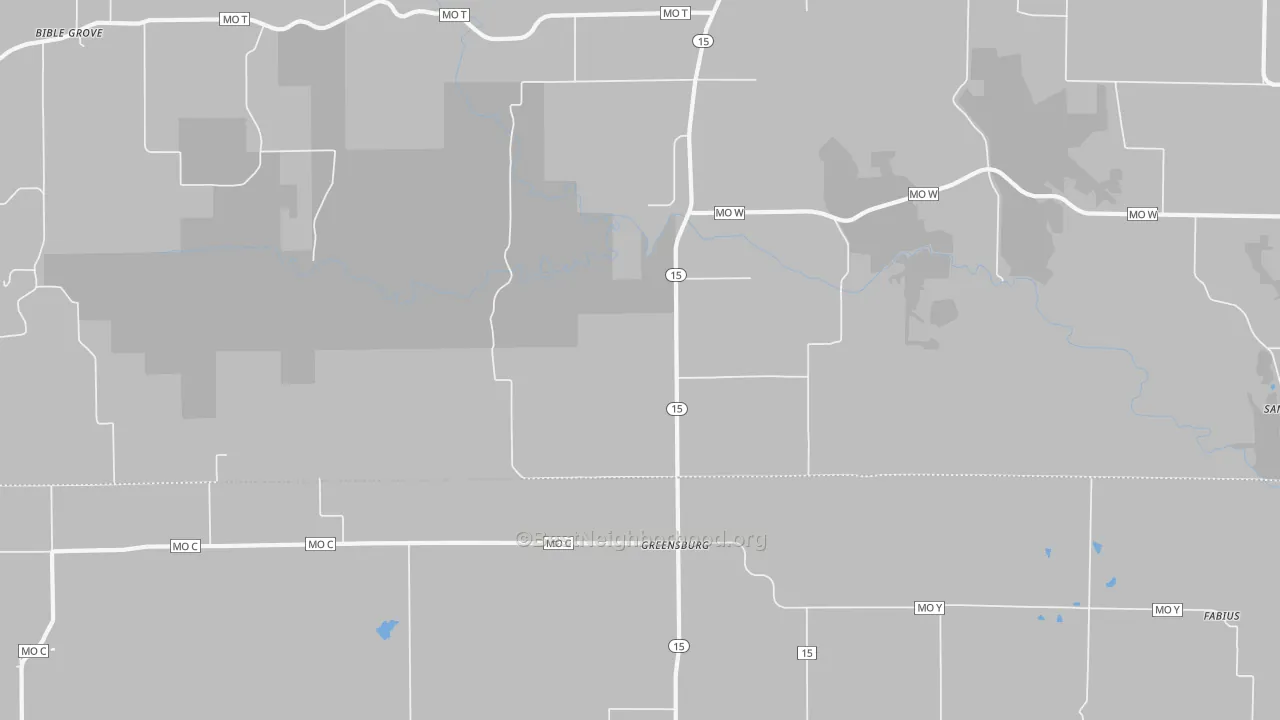 Transit Grade map of Greensburg, MO