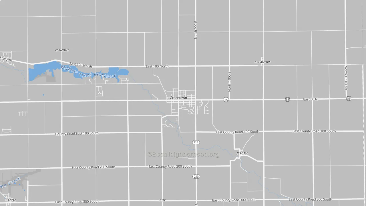 Transit Grade map of Greentown, IN