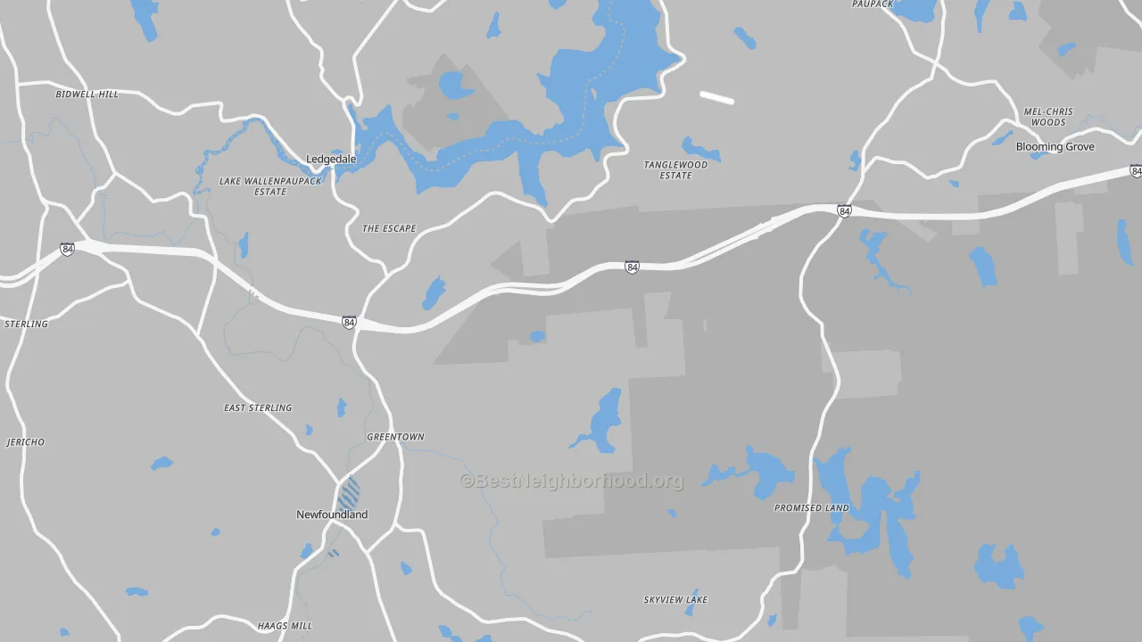 Transit Grade map of Greentown, PA