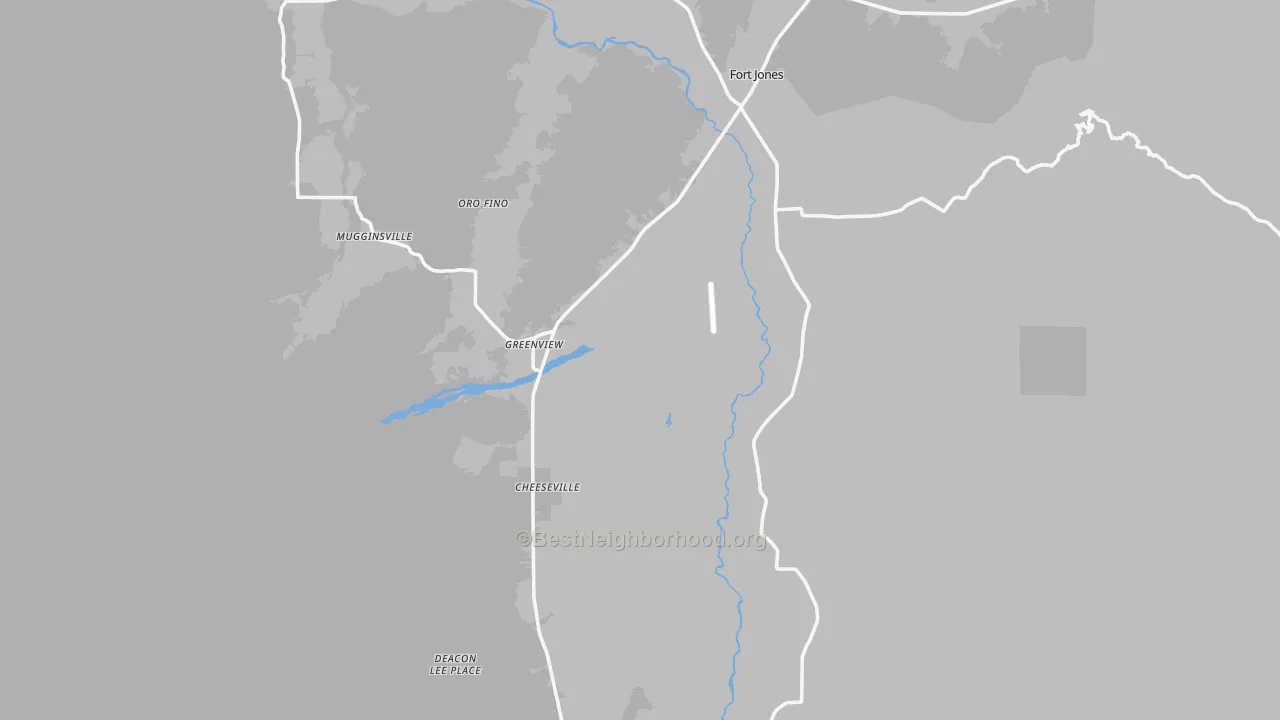 Transit Grade map of Greenview, CA