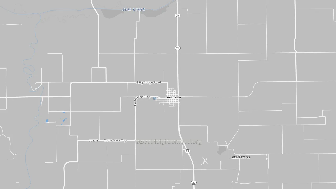 Transit Grade map of Greenview, IL