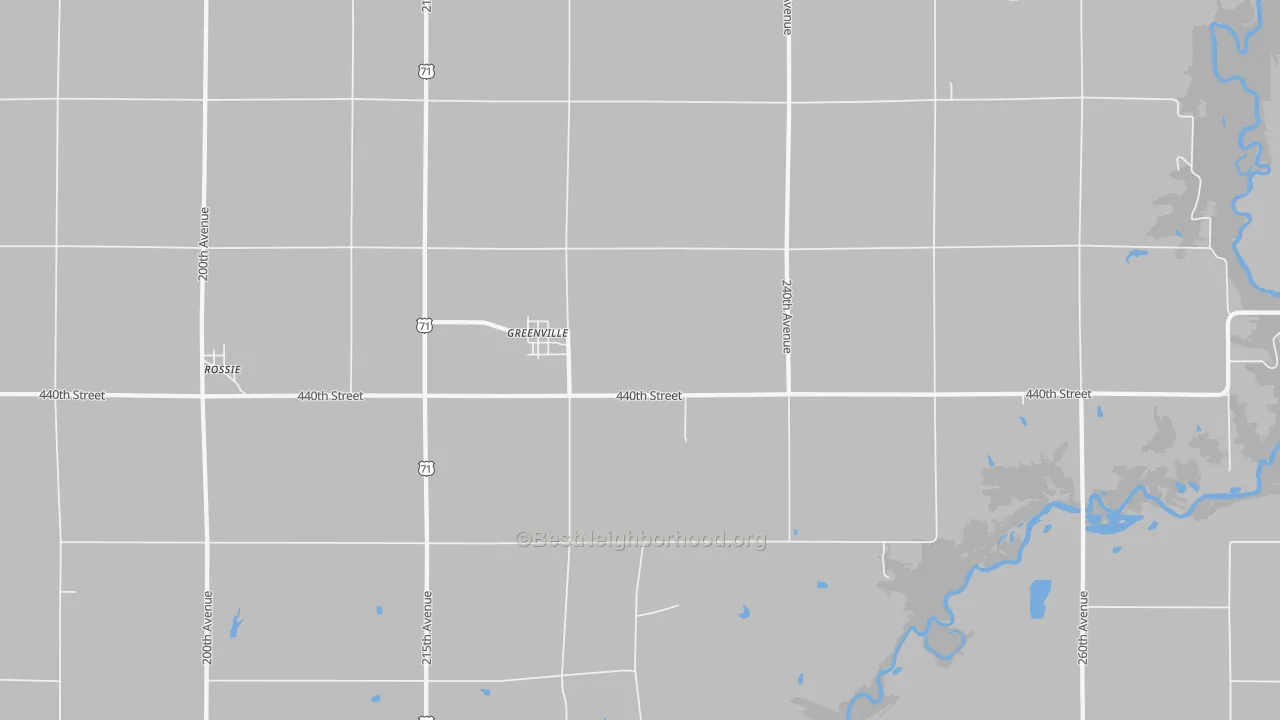 Transit Grade map of Greenville, IA