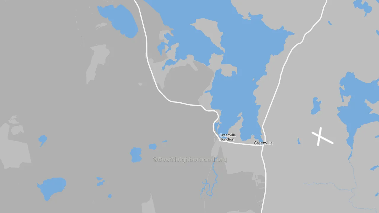 Transit Grade map of Greenville Junction, ME