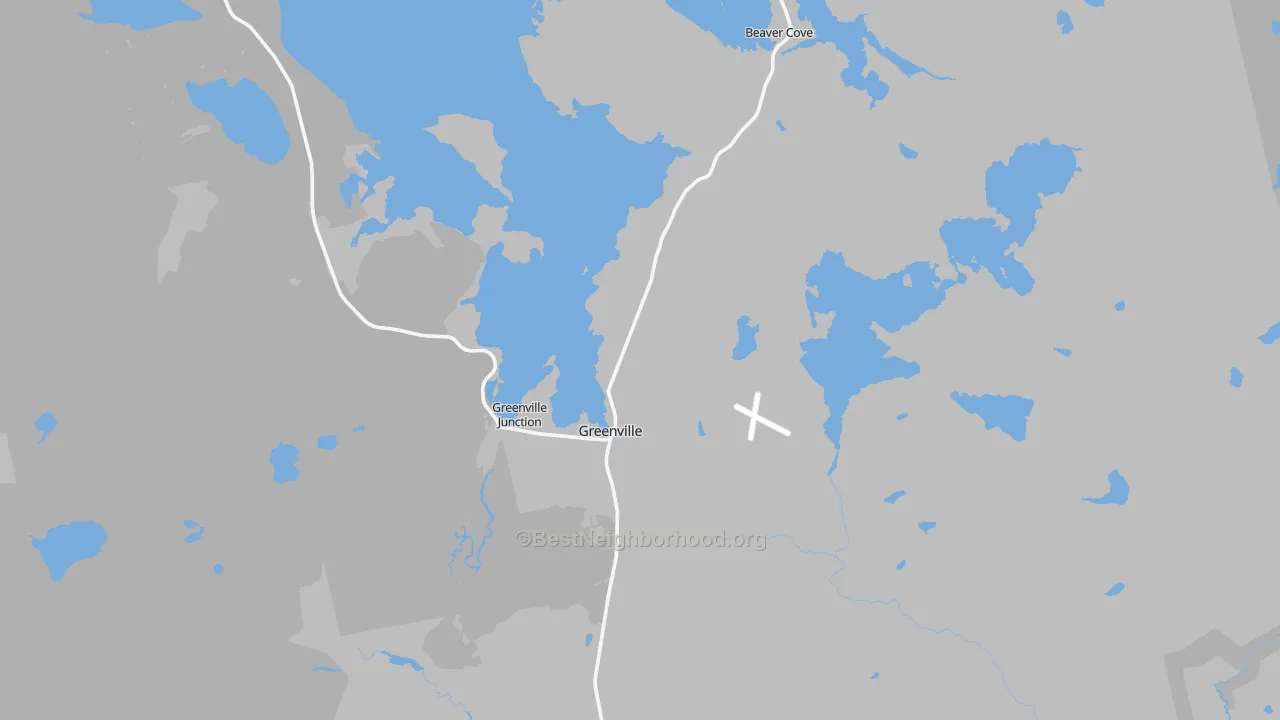 Transit Grade map of Greenville, ME