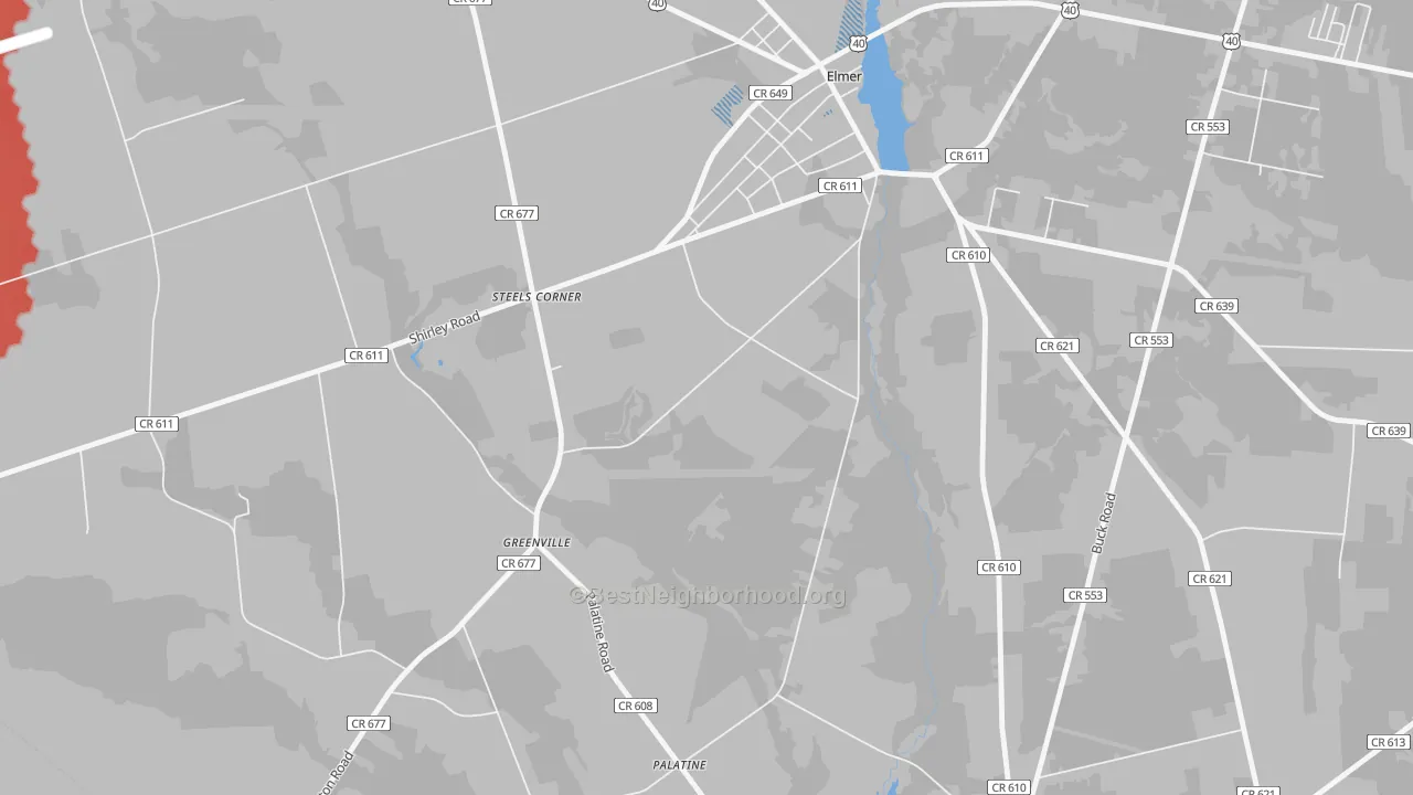 Transit Grade map of Greenville, NJ