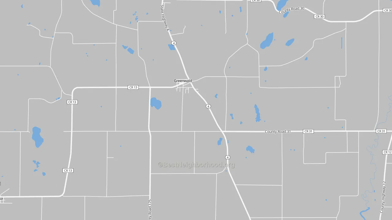 Transit Grade map of Greenwald, MN