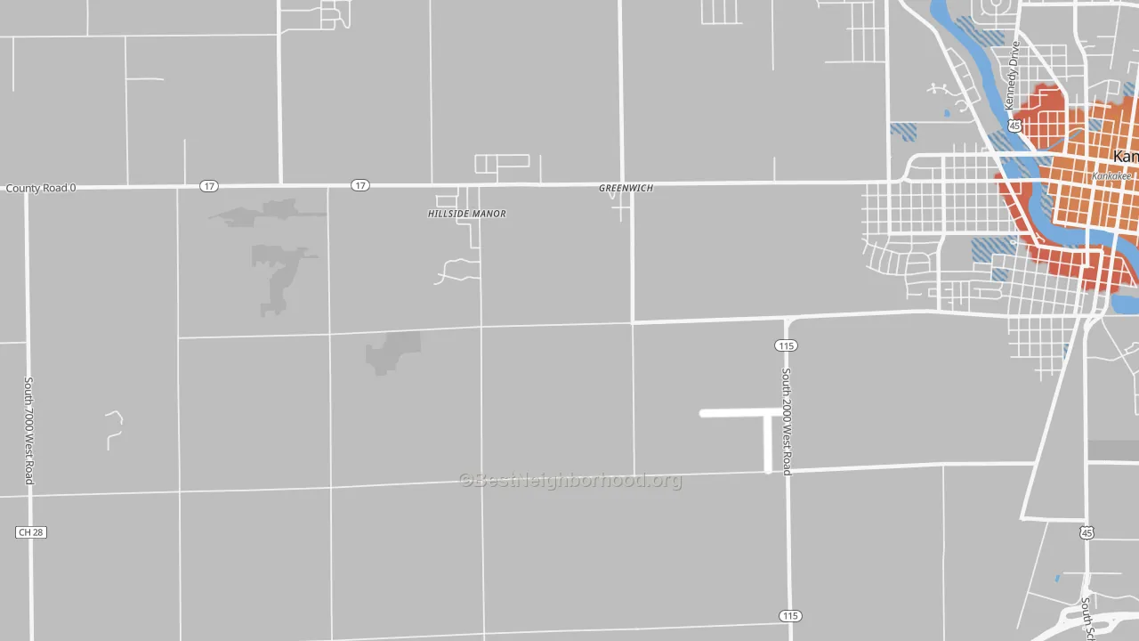 Transit Grade map of Greenwich, IL