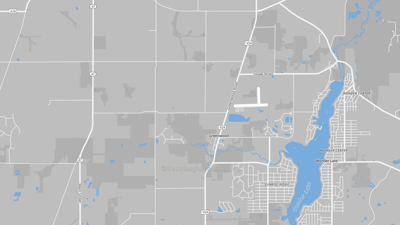 Transit Grade map of Greenwood, IL