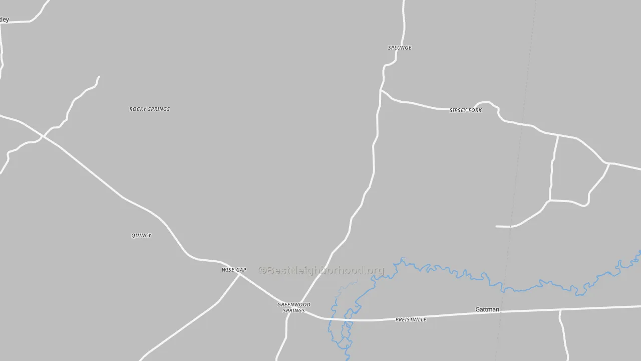 Transit Grade map of Greenwood Springs, MS