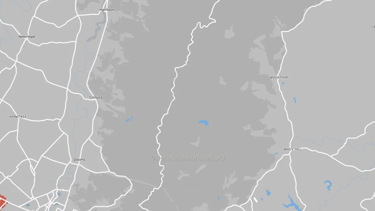 Transit Grade map of Greenwood, VA