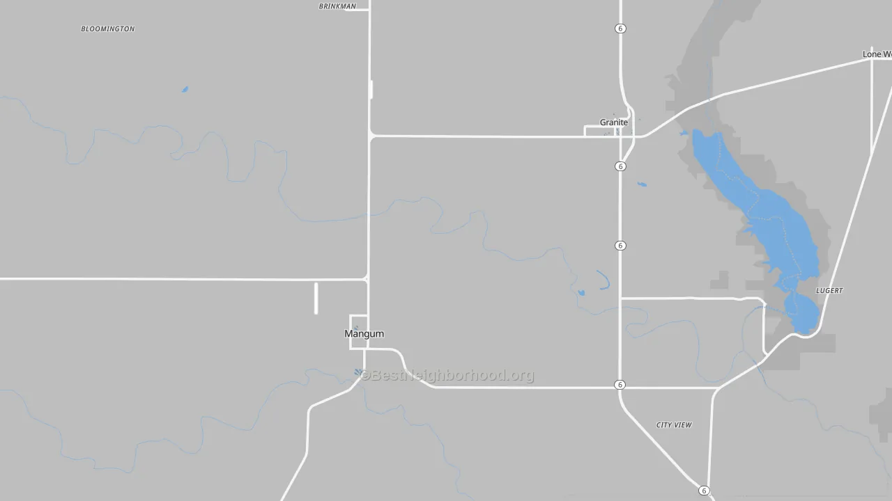 Transit Grade map of Greer County, OK