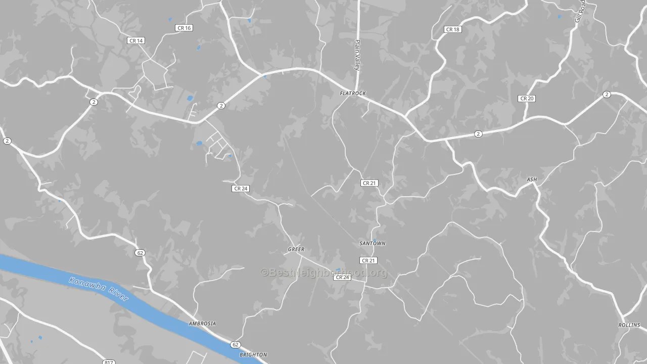 Transit Grade map of Greer, WV