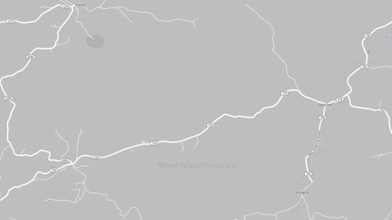 Transit Grade map of Gregory, KY