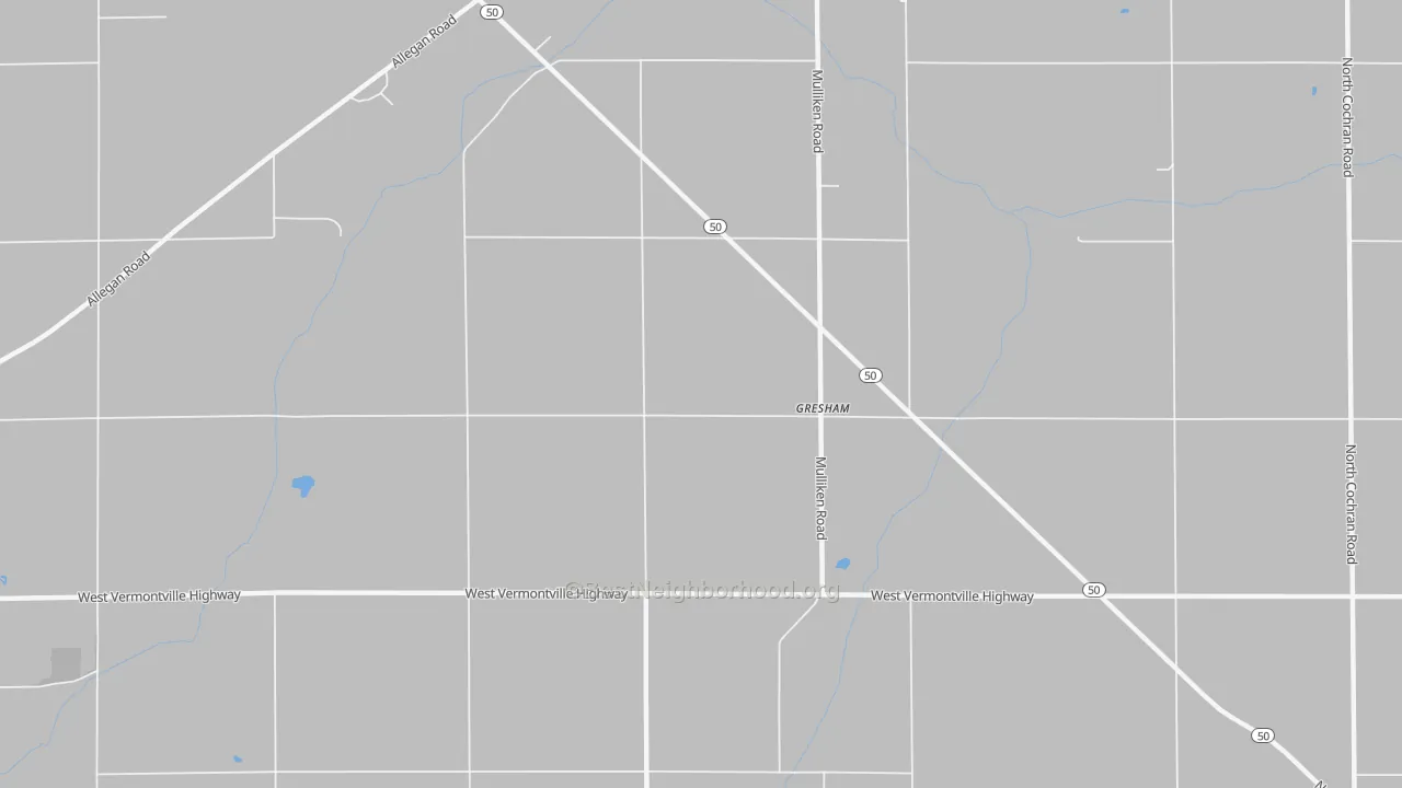 Transit Grade map of Gresham, MI