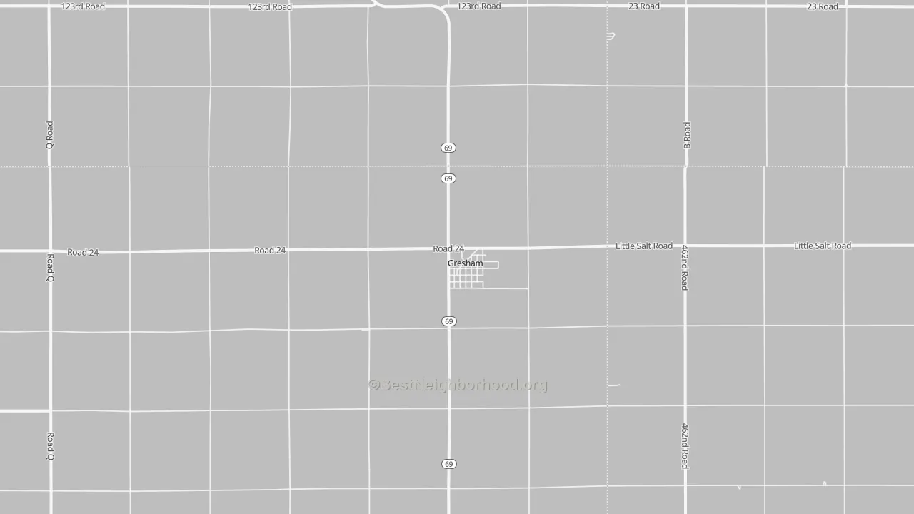 Transit Grade map of Gresham, NE