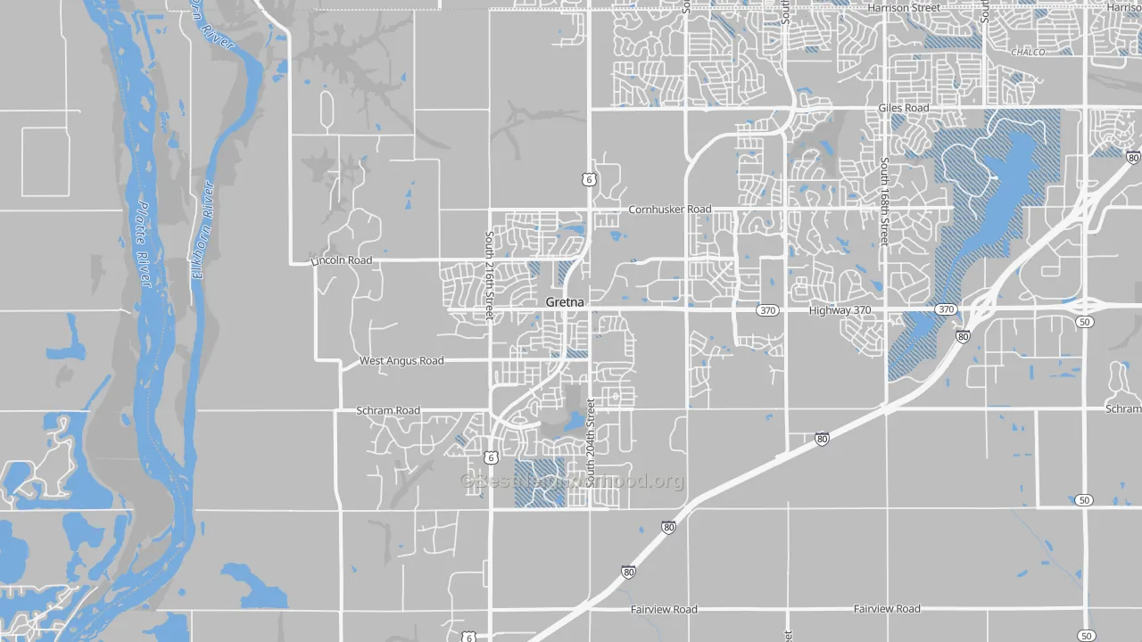 Transit Grade map of Gretna, NE