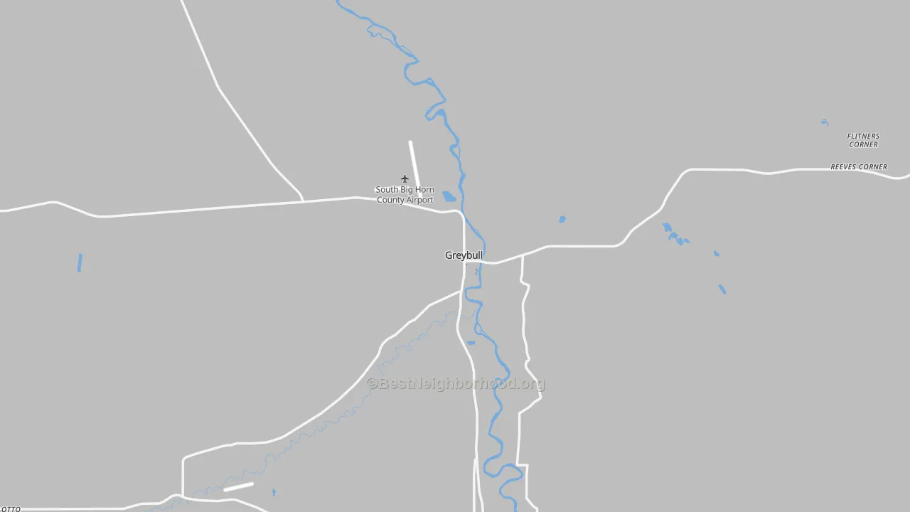 Transit Grade map of Greybull, WY