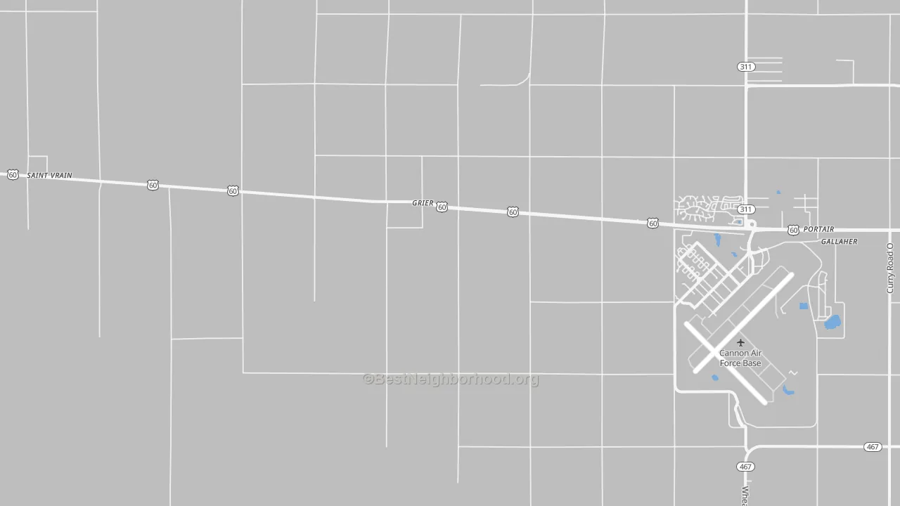 Transit Grade map of Grier, NM