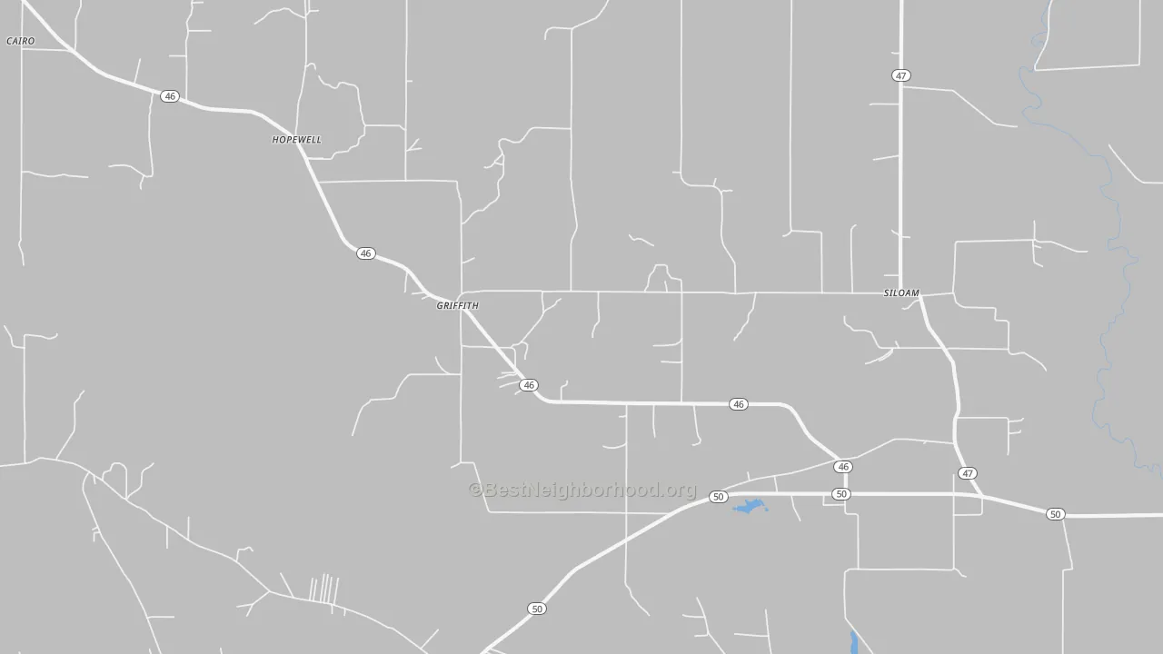 Transit Grade map of Griffith, MS