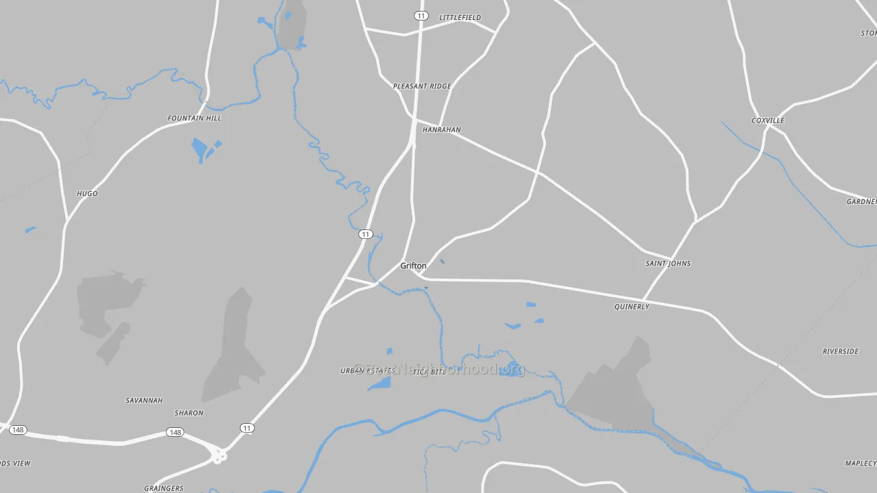 Transit Grade map of Grifton, NC