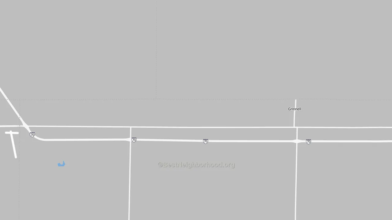 Transit Grade map of Grinnell, KS