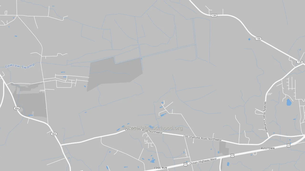 Transit Grade map of Grissettown, NC