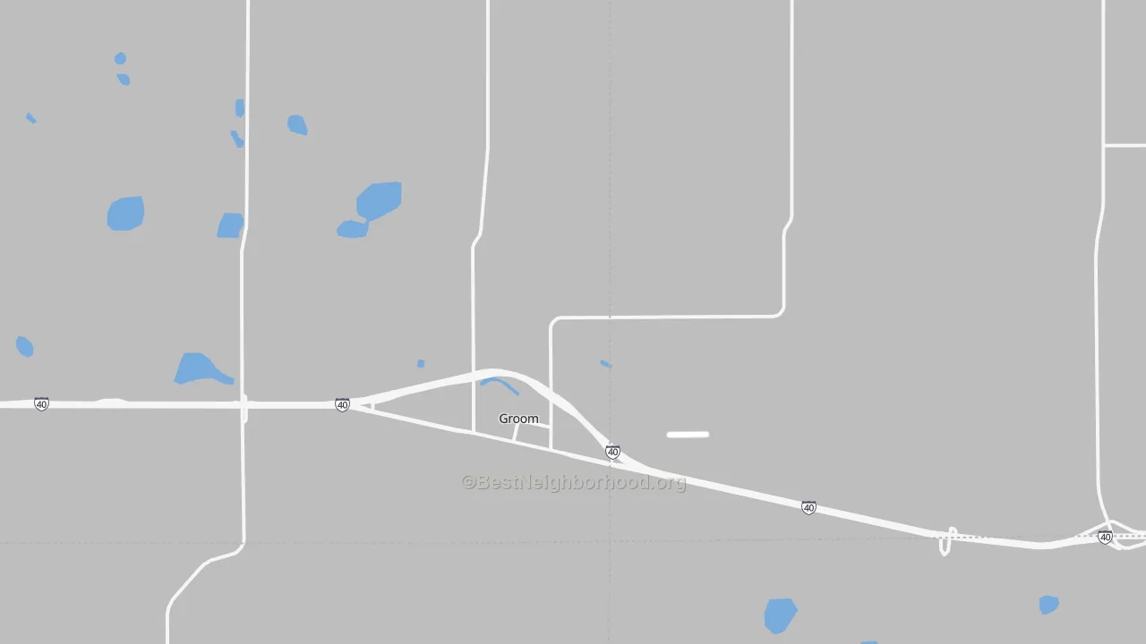 Transit Grade map of Groom, TX