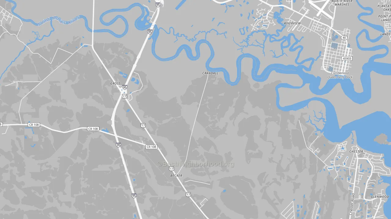 Transit Grade map of Gross, FL