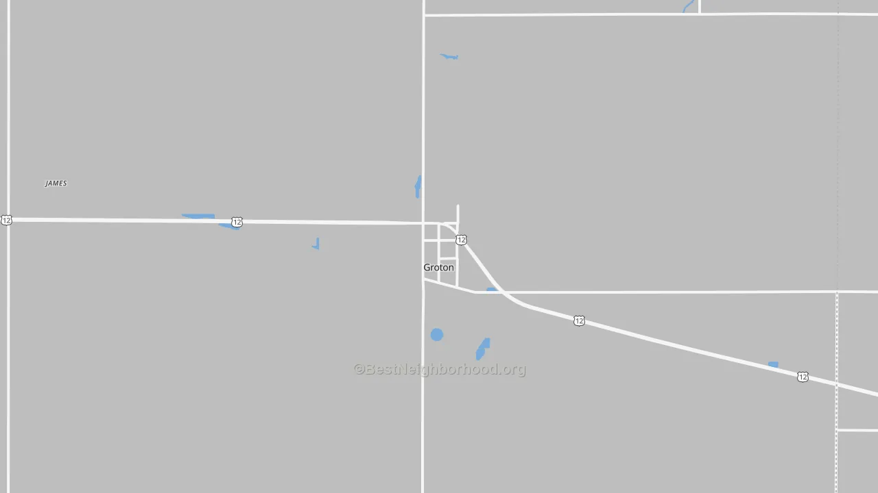 Transit Grade map of Groton, SD