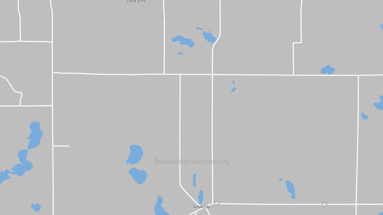 Transit Grade map of Grove City, MN