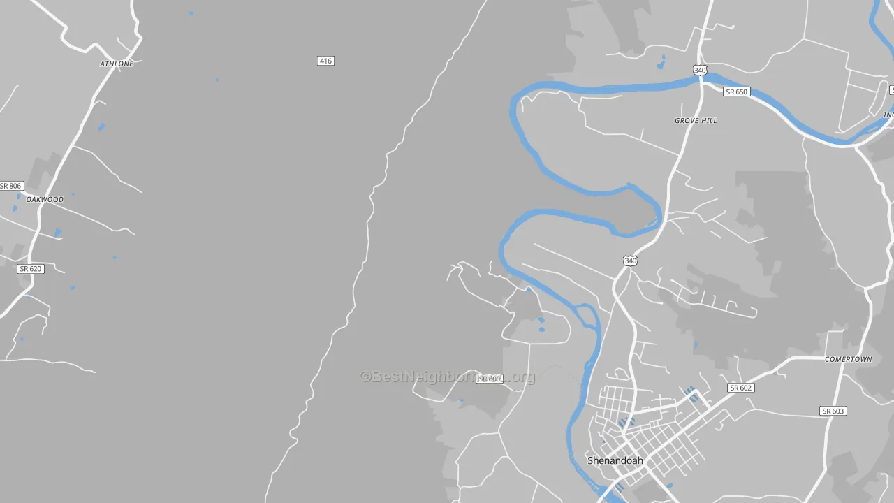 Transit Grade map of Grove Hill, VA
