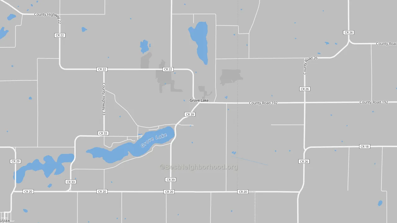 Transit Grade map of Grove Lake, MN