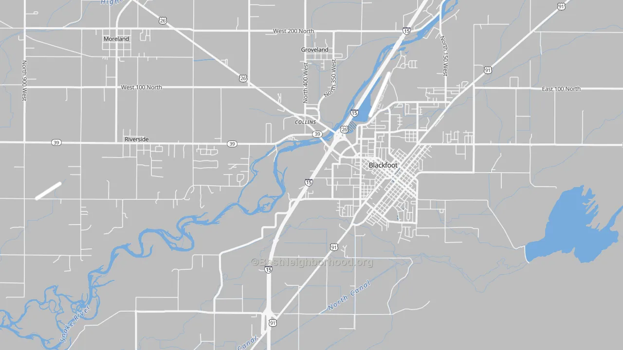 Transit Grade map of Groveland, ID
