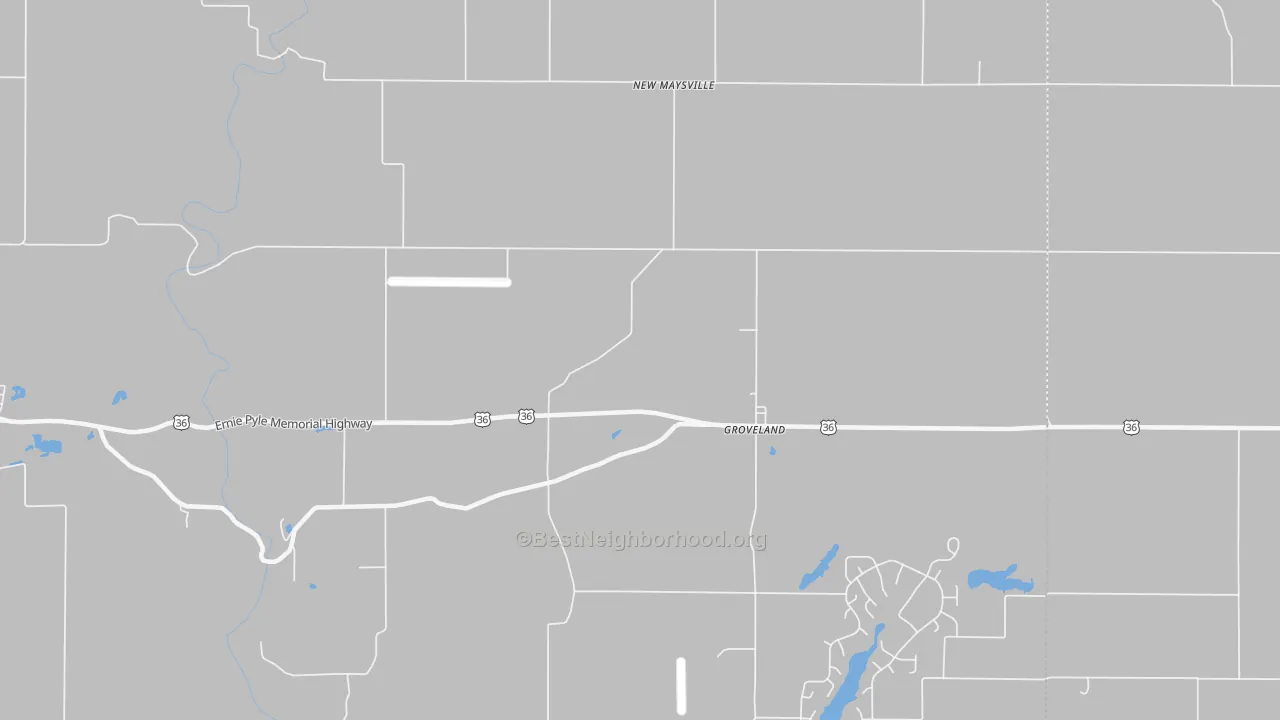 Transit Grade map of Groveland, IN