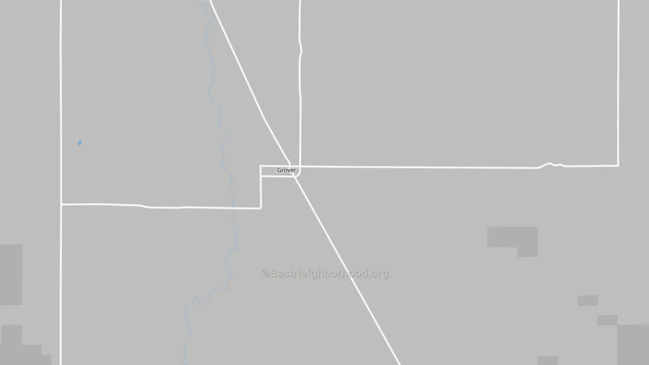 Transit Grade map of Grover, CO