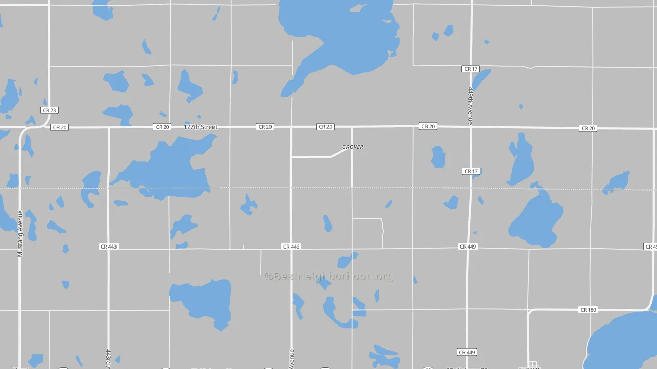 Transit Grade map of Grover, SD