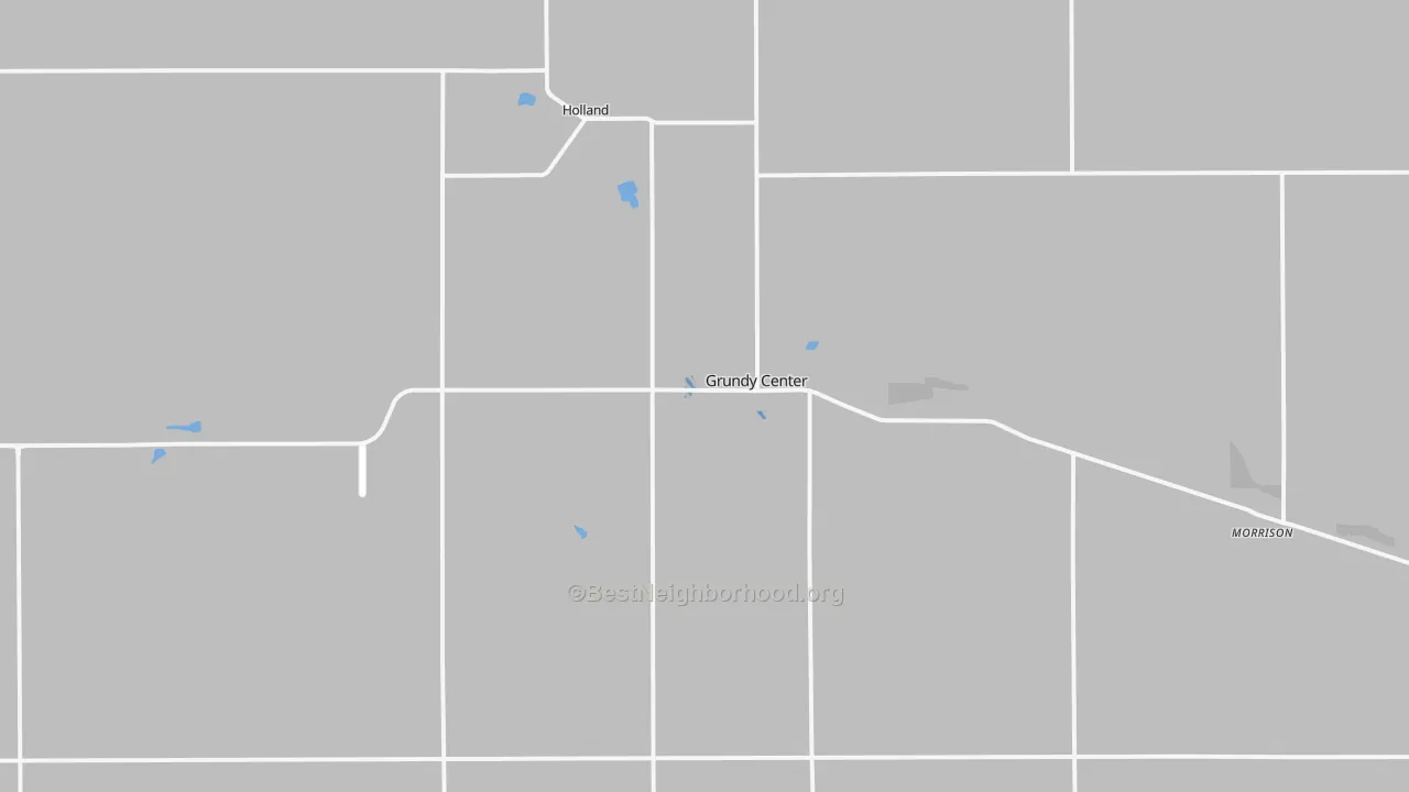 Transit Grade map of Grundy Center, IA