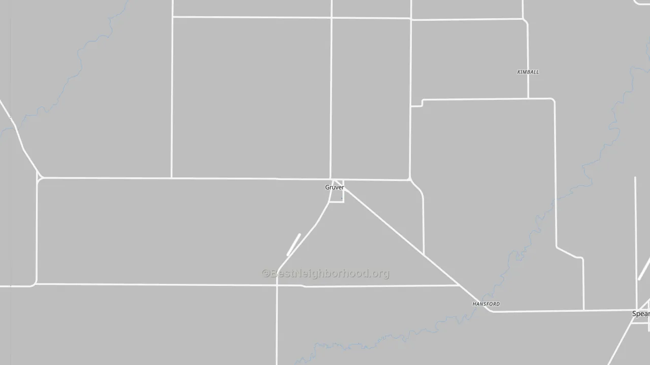 Transit Grade map of Gruver, TX