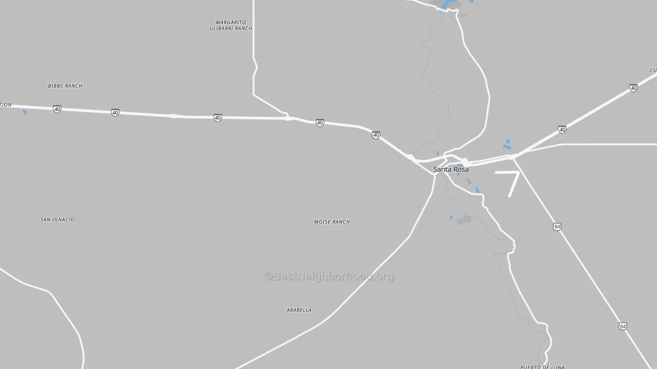 Transit Grade map of Guadalupe County, NM