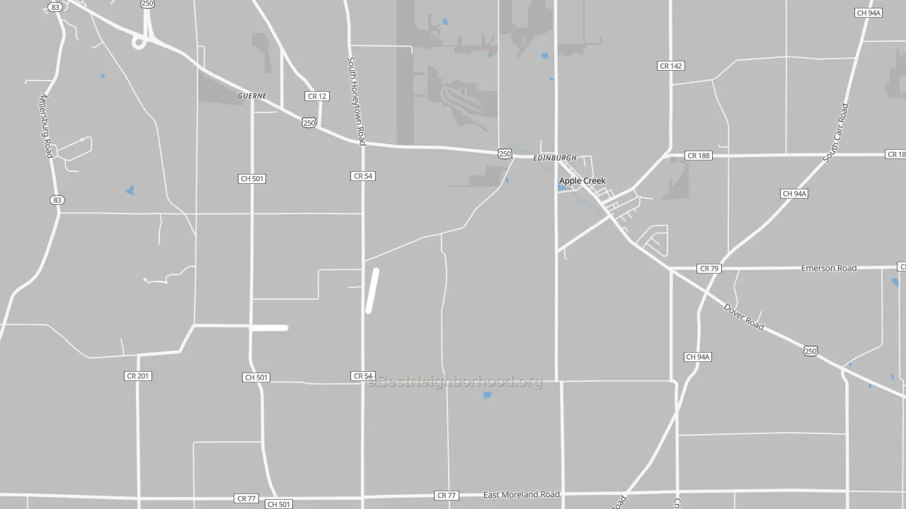 Transit Grade map of Guerne, OH