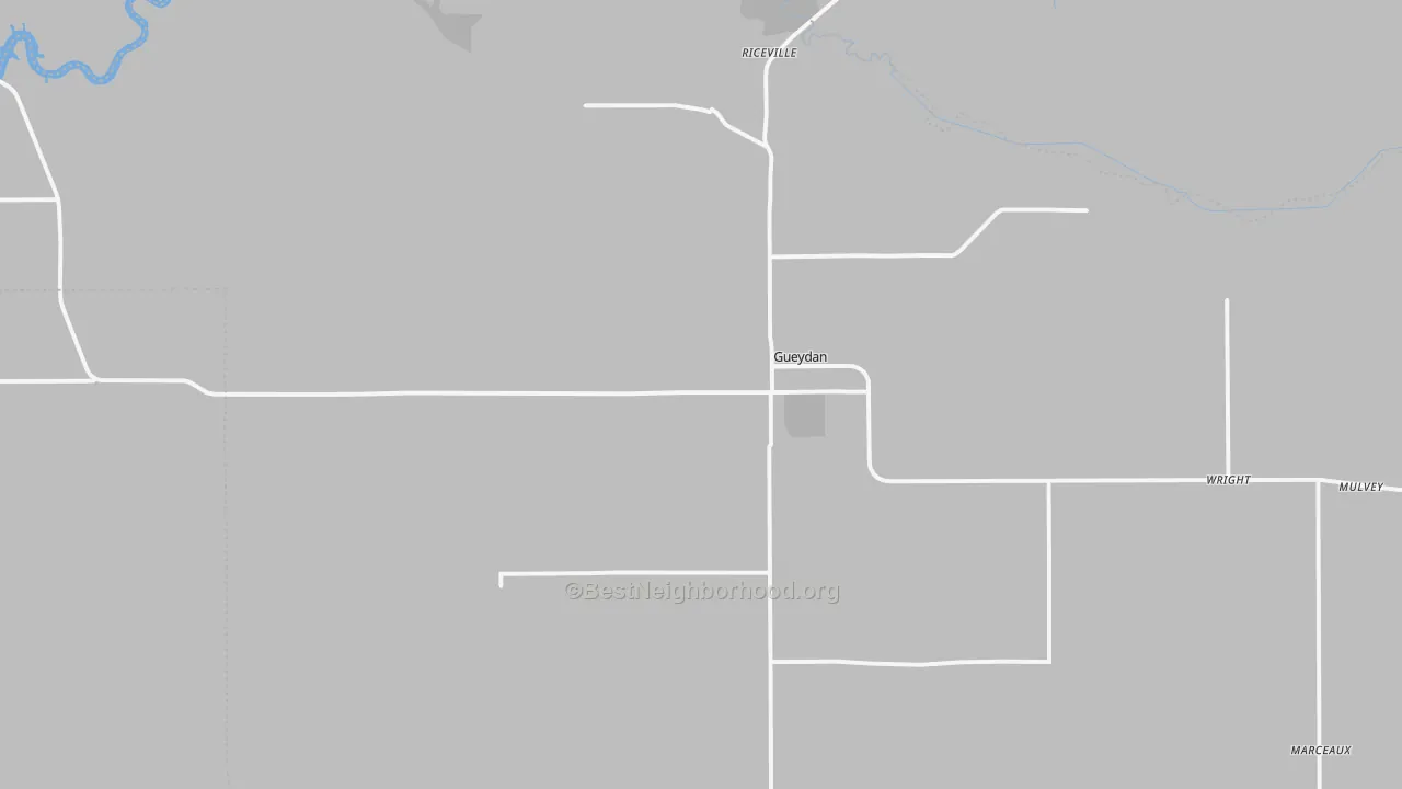 Transit Grade map of Gueydan, LA
