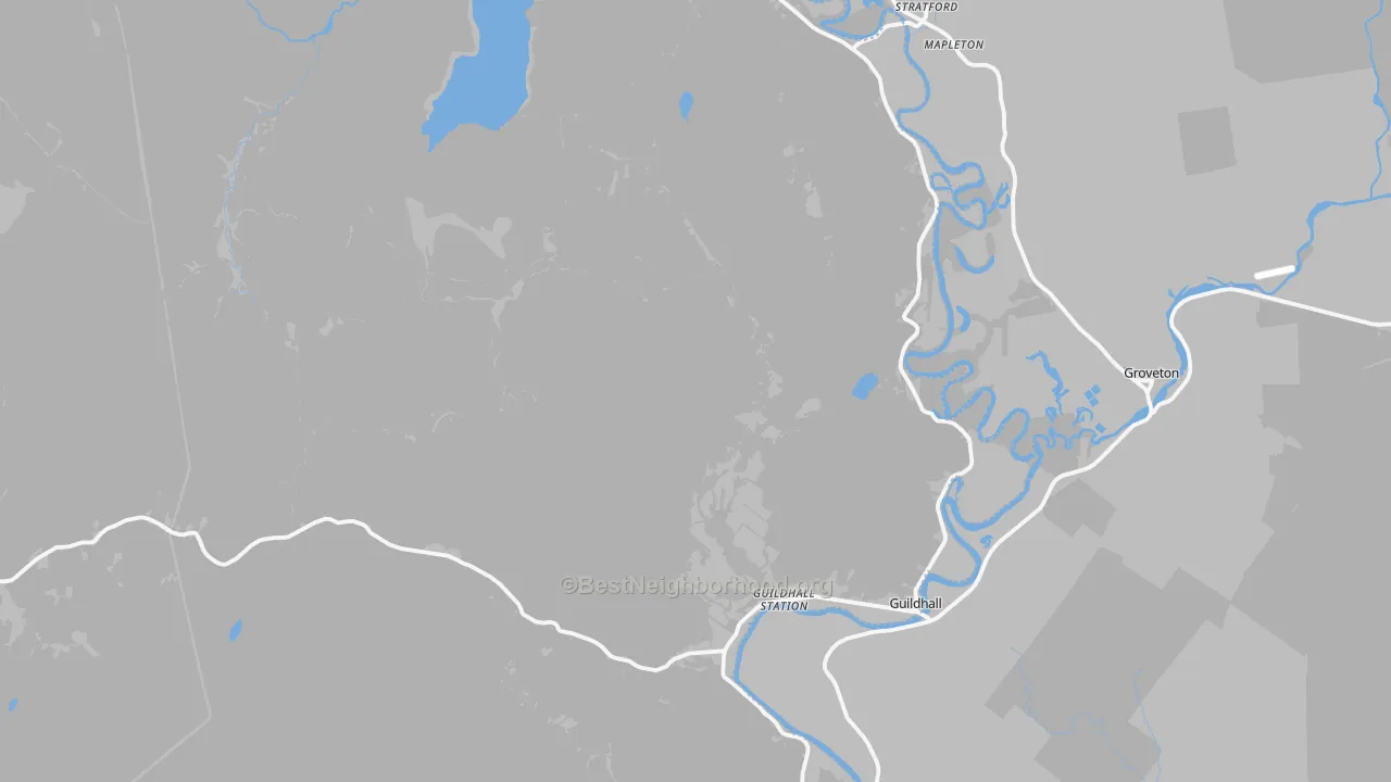 Transit Grade map of Guildhall, VT