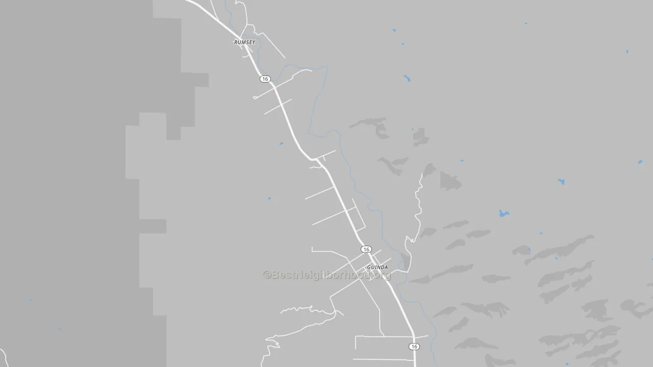 Transit Grade map of Guinda, CA
