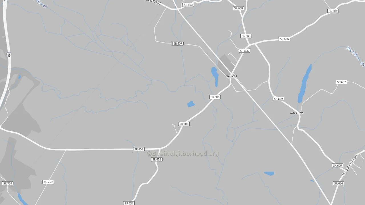 Transit Grade map of Guinea, VA