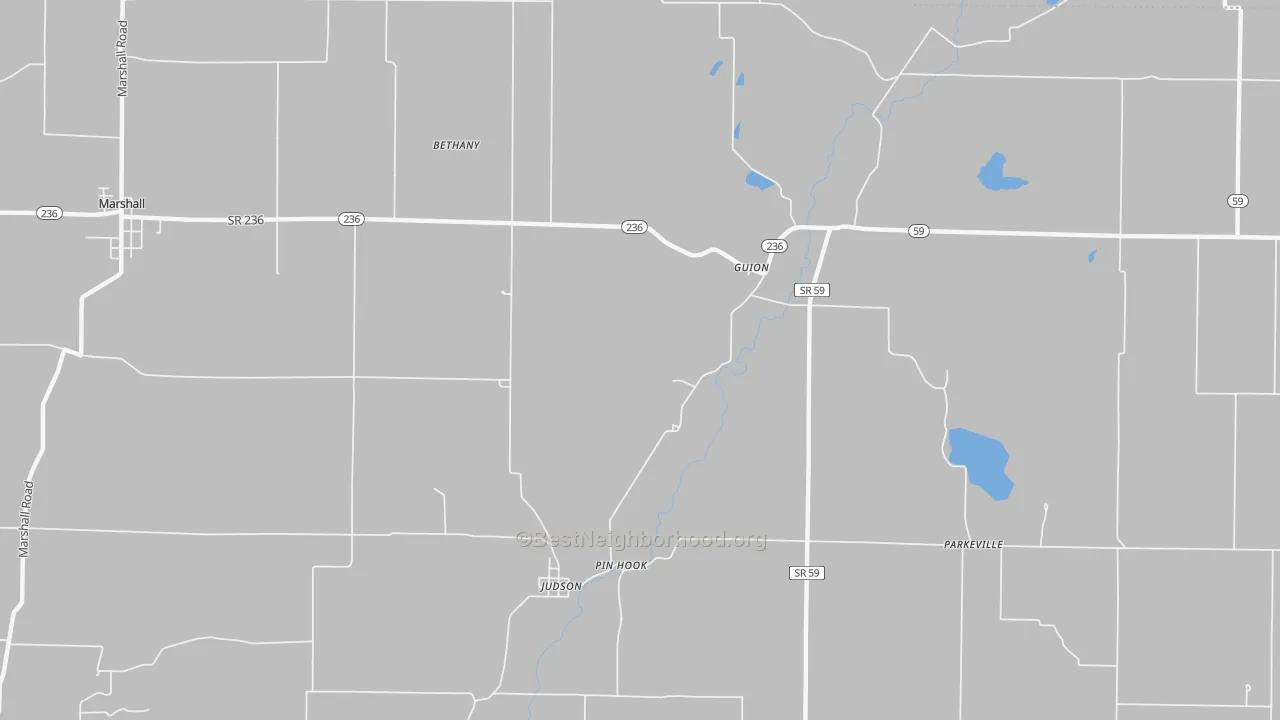 Transit Grade map of Guion, IN