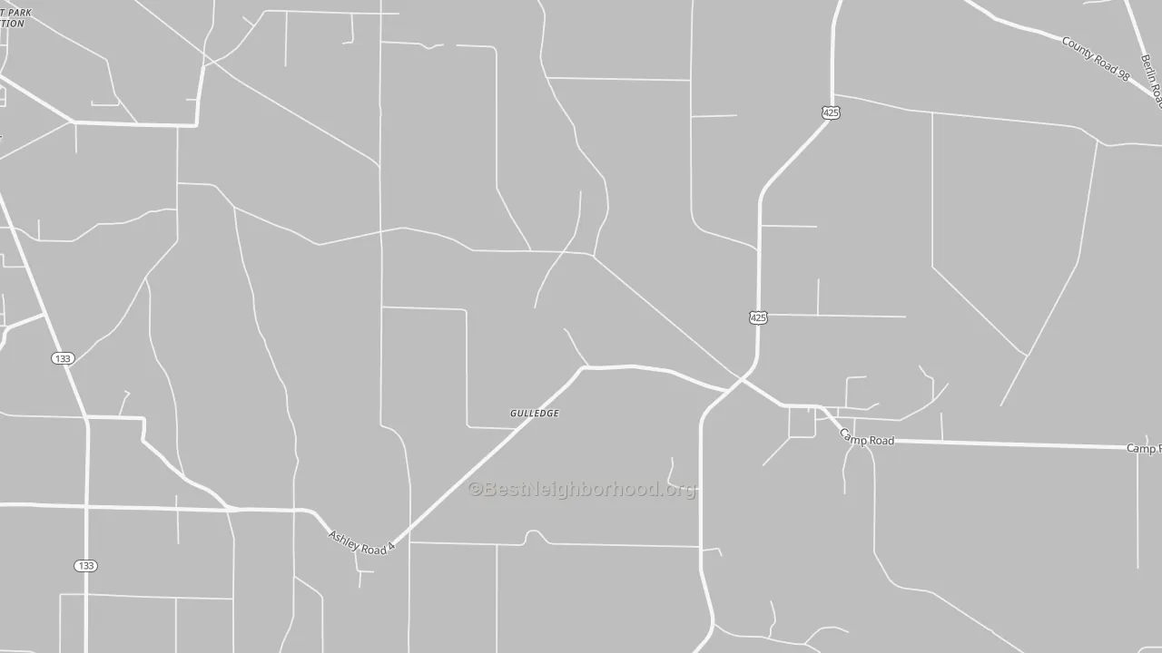 Transit Grade map of Gulledge, AR
